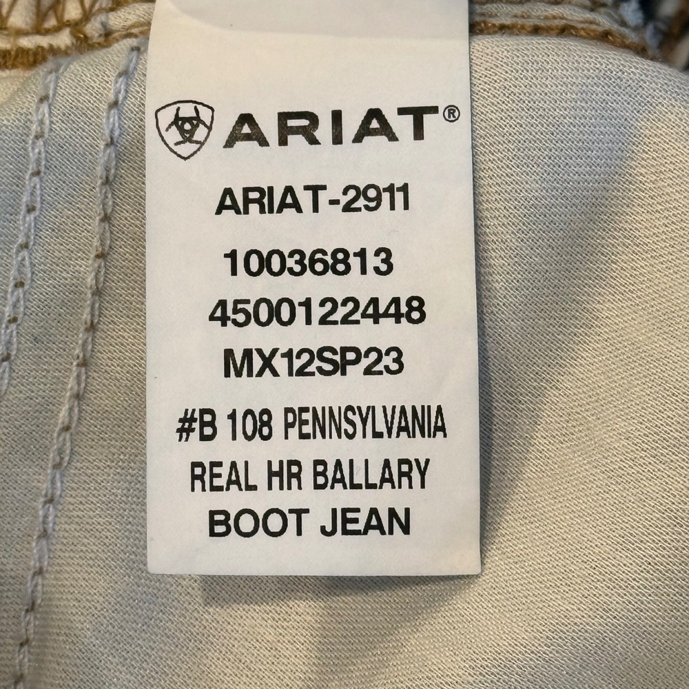 Ariat Real Denim Pennsylvania Boot Jeans Men Size 34 Long Dark Wash Bootcut‎ - Picture 8 of 8